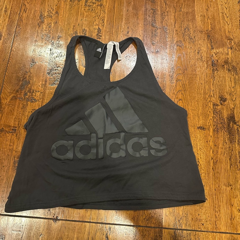 Adidas Black Racerback Tank